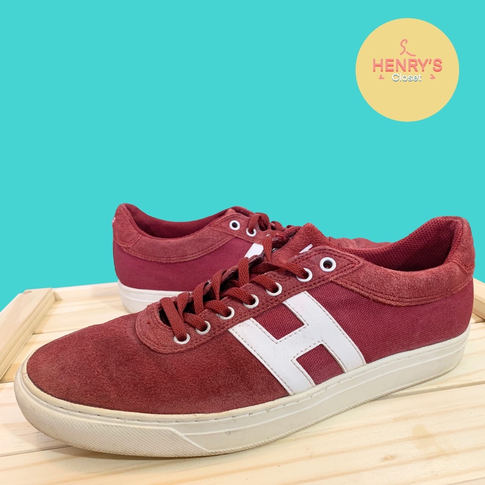HUF Red Suede Sneakers